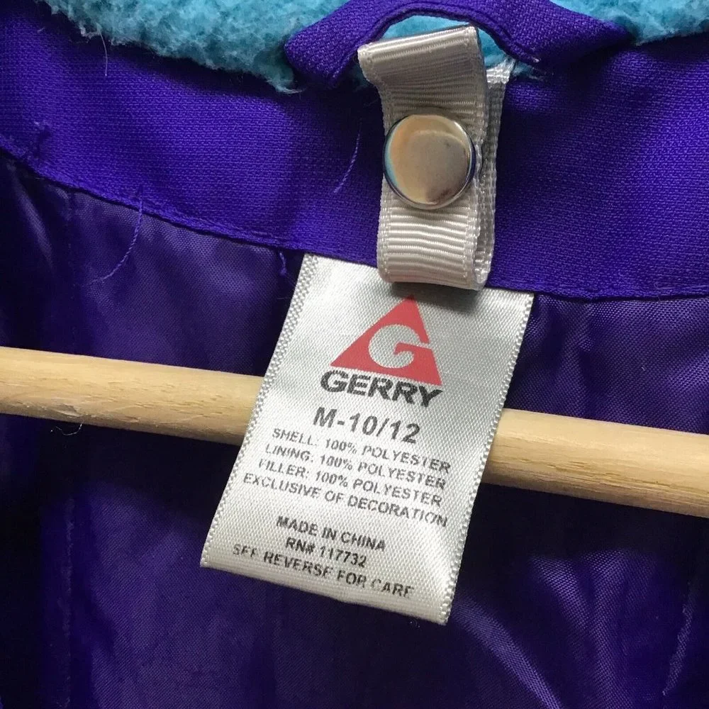 Gerry Vintage Snow Coat Jacket‎ Purple Pink Youth Sz M (10-12)